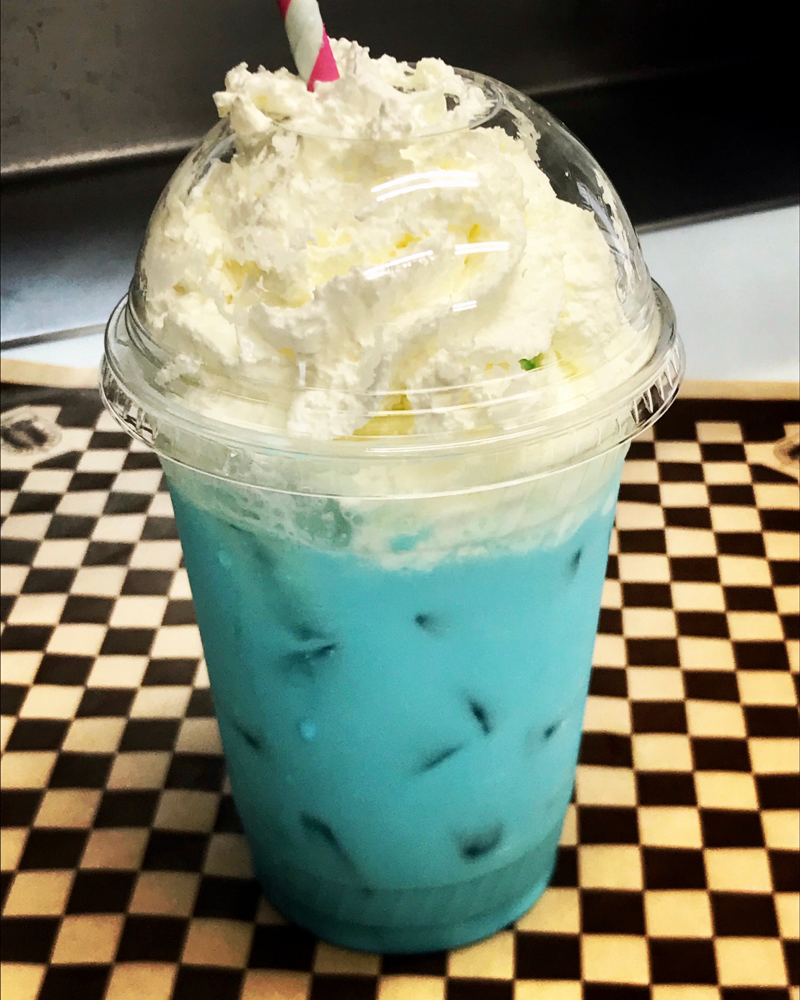 Blue Raspberry Italian Soda Mike's Alaskan Eatery